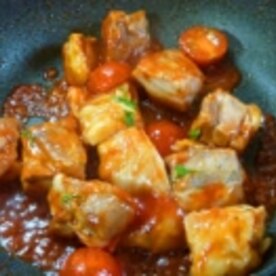 簡単美味しい チキンのトマト煮 お弁当に レシピ 作り方 By うちくるくる 楽天レシピ